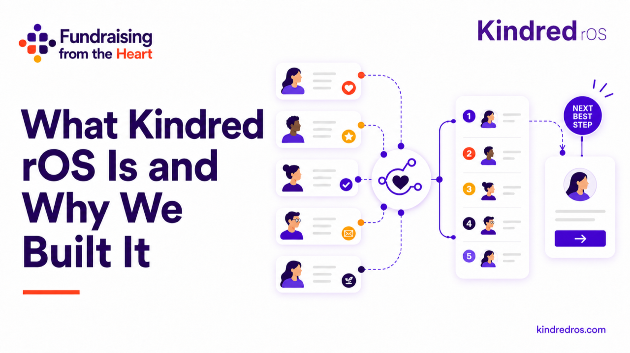 What Kindred rOS Is and Why We Built It, illustrated Fundraising from the Heart cover